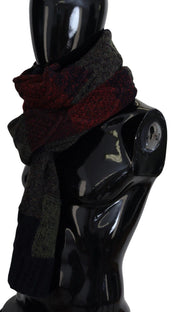 Elegant Wool-Cashmere Men's Scarf Dolce & Gabbana