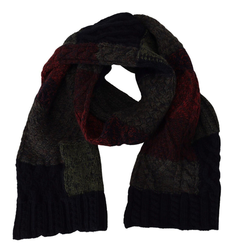 Elegant Wool-Cashmere Men's Scarf Dolce & Gabbana