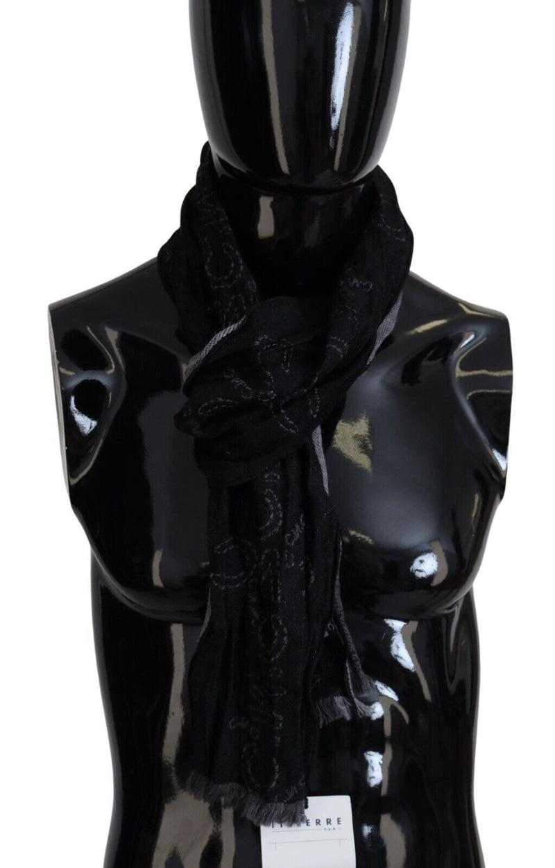 Elegant Italian Wool Men's Scarf Wrap Costume National