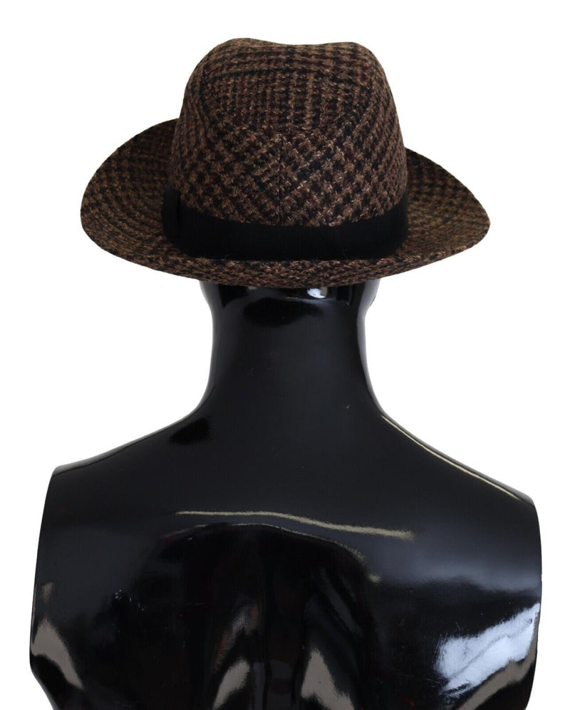 Elegant Brown Fedora Hat - Winter Chic Accessory Dolce & Gabbana