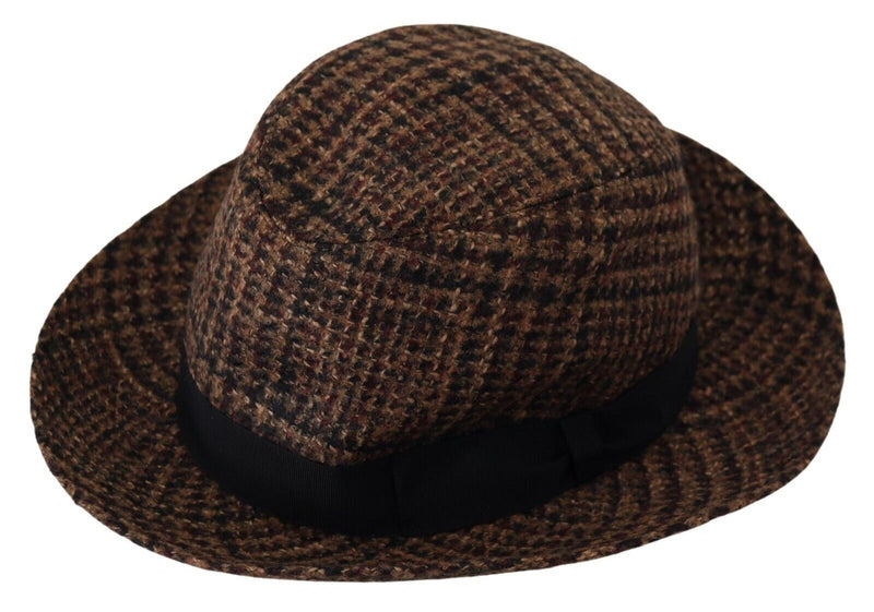 Elegant Brown Fedora Hat - Winter Chic Accessory Dolce & Gabbana