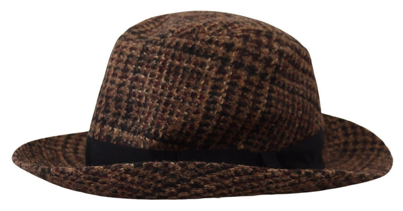 Elegant Brown Fedora Hat - Winter Chic Accessory Dolce & Gabbana