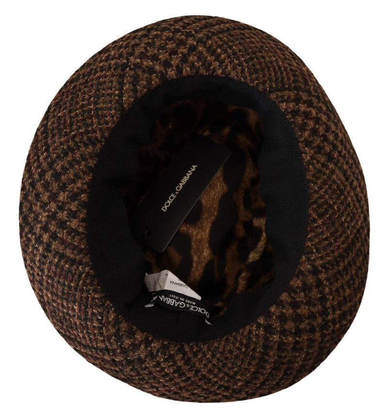 Elegant Brown Fedora Hat - Winter Chic Accessory Dolce & Gabbana