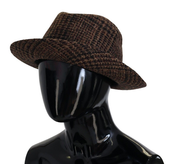 Elegant Brown Fedora Hat - Winter Chic Accessory Dolce & Gabbana