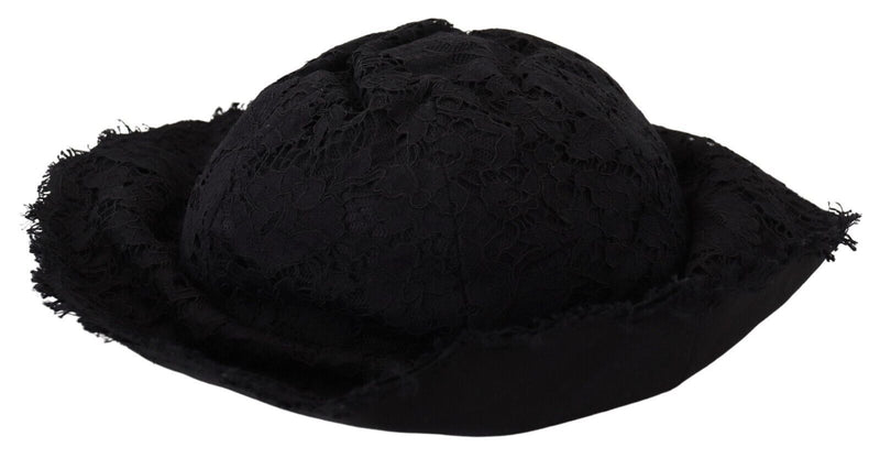 Elegant Sun-Ready Black Designer Hat Dolce & Gabbana