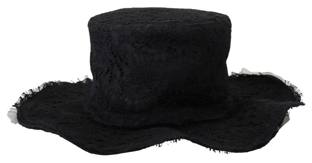 Elegant Black Top Hat - Timeless Fashion Statement Dolce & Gabbana