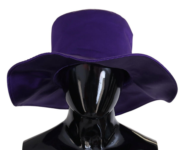 Elegant Purple Silk Top Hat Dolce & Gabbana