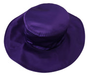 Elegant Purple Silk Top Hat Dolce & Gabbana