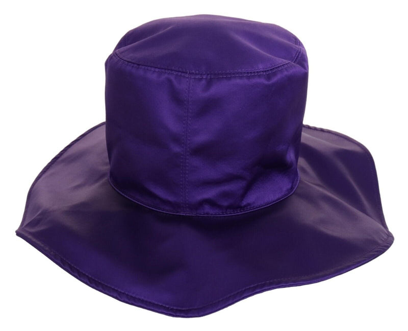 Elegant Purple Silk Top Hat Dolce & Gabbana