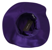 Elegant Purple Silk Top Hat Dolce & Gabbana