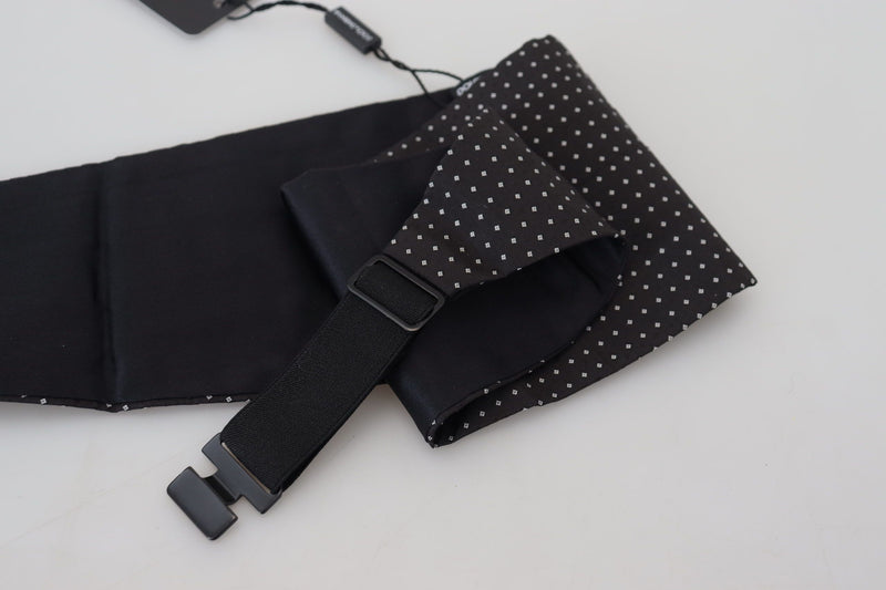 Elegant Silk Polka Dot Cummerbund Dolce & Gabbana