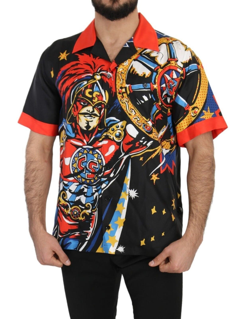 Multicolor Silk Casual Elegance Shirt Dolce & Gabbana