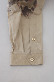 Beige Cotton Button-Down Casual Shirt Dolce & Gabbana