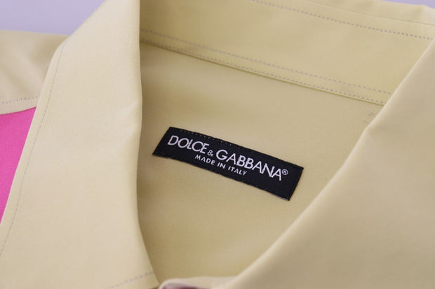 Elegant Multicolor Silk Button-Down Shirt Dolce & Gabbana