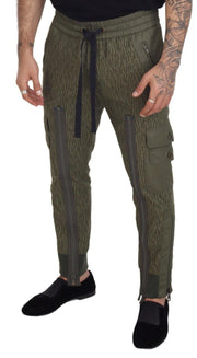 Elegant Green Cotton Blend Pants Dolce & Gabbana