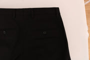 Elegant Black Cotton Stretch Pants Dolce & Gabbana