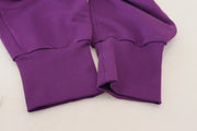 Elegant Purple Cotton Cargo Sweatpants Dolce & Gabbana