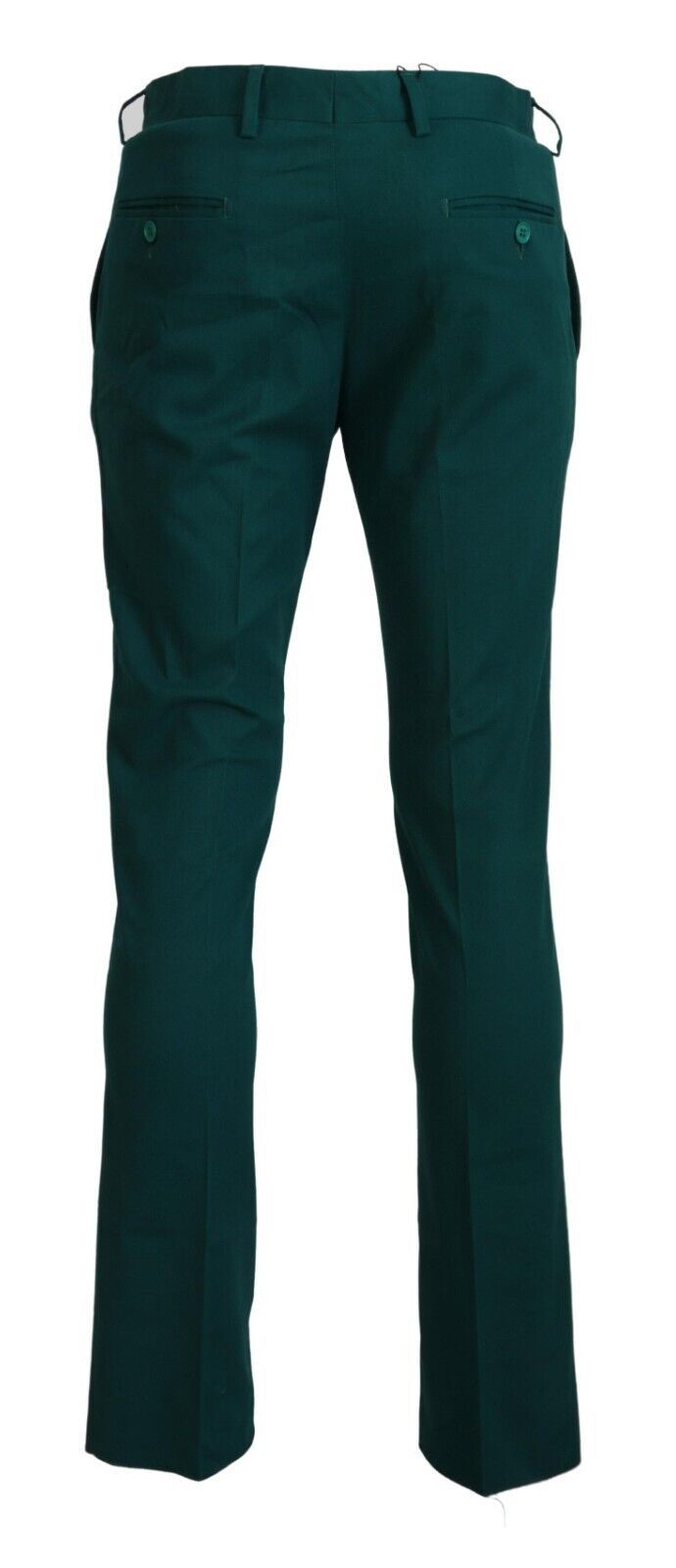 Elegantly Tailored Green Pure Cotton Pants BENCIVENGA