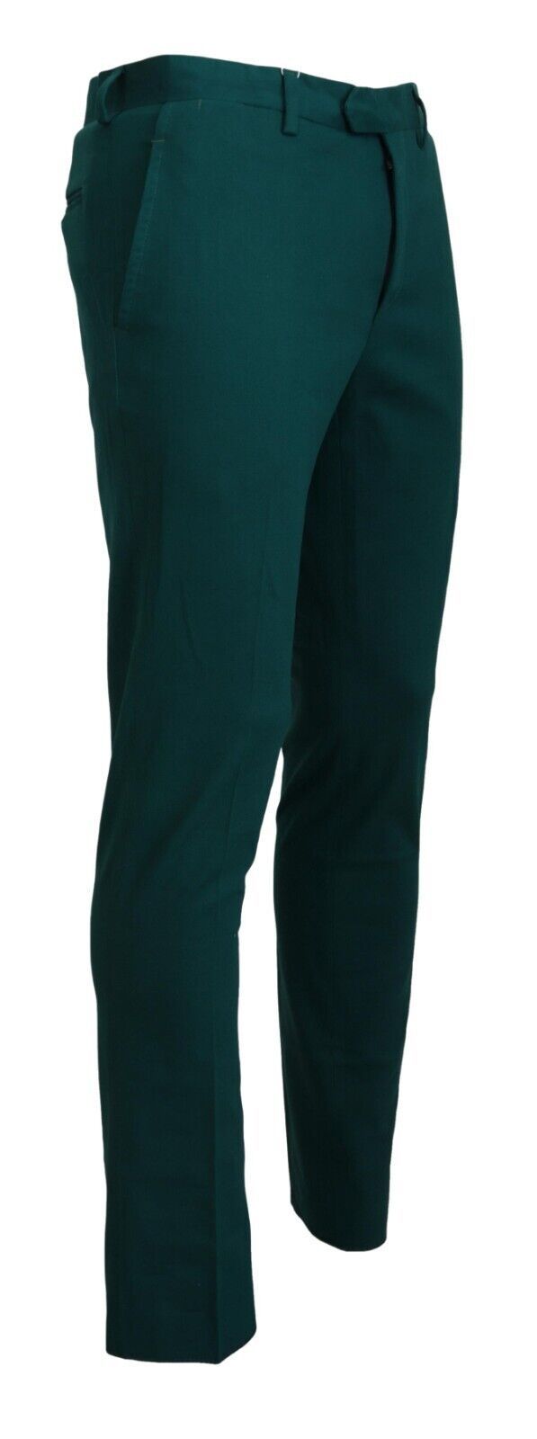 Elegantly Tailored Green Pure Cotton Pants BENCIVENGA