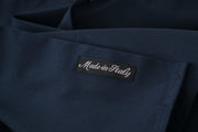 Navy Elegance Cotton Dress Shirt Roberto Cavalli