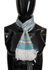 Elegant Silk Scarf with Shell Motif Dolce & Gabbana