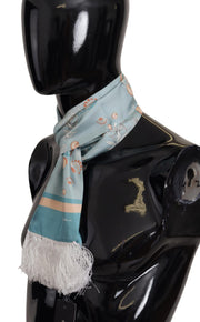 Elegant Silk Scarf with Shell Motif Dolce & Gabbana