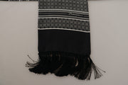 Elegant Geometric Silk Men's Scarf Dolce & Gabbana