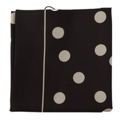 Elegant Silk Polka Dot Men's Scarf Dolce & Gabbana