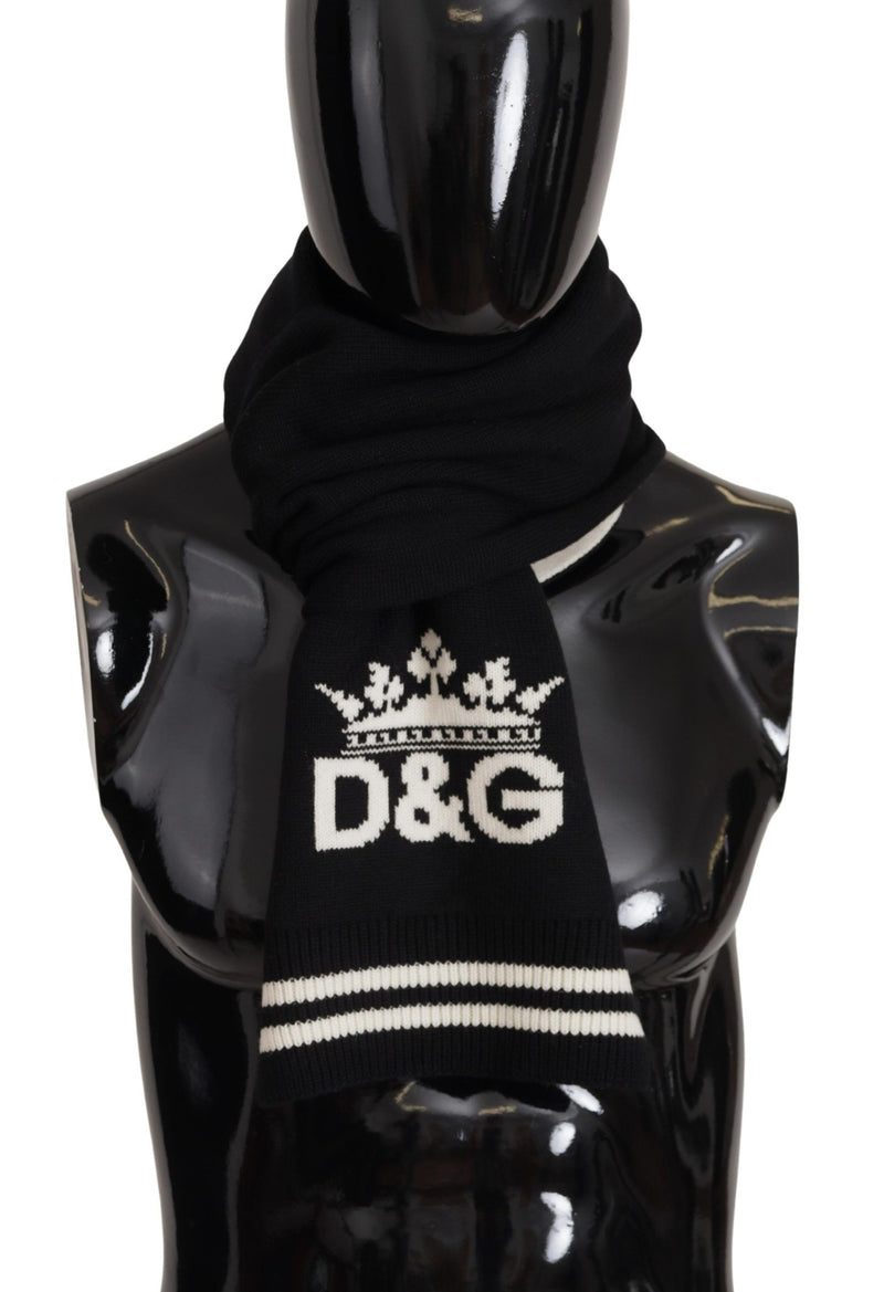 Elegant Cashmere Men's Scarf Wrap Dolce & Gabbana