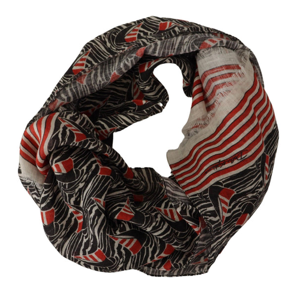 Elegant Striped Linen Men's Scarf Dolce & Gabbana