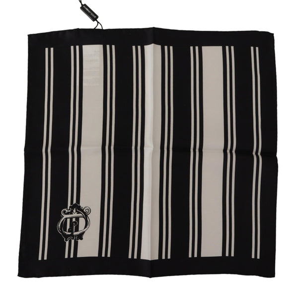 Elegant Silk Men's Square Scarf Dolce & Gabbana