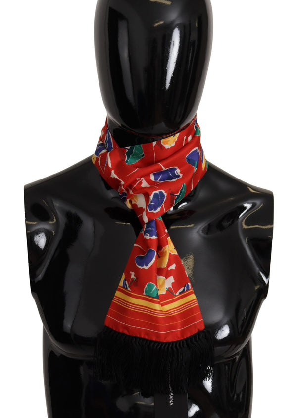 Elegant Multicolor Silk Men's Scarf Dolce & Gabbana