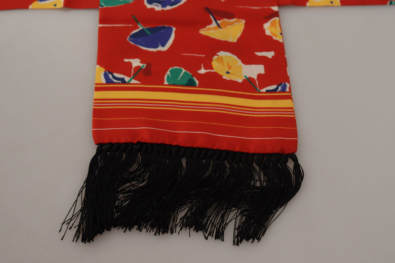 Elegant Multicolor Silk Men's Scarf Dolce & Gabbana