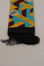 Elegant Multicolor Silk Blend Men's Scarf Dolce & Gabbana