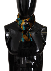 Elegant Multicolor Silk Blend Men's Scarf Dolce & Gabbana