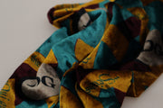 Elegant Multicolor Silk Blend Men's Scarf Dolce & Gabbana