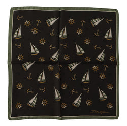 Elegant Multicolor Silk Men's Square Scarf Dolce & Gabbana