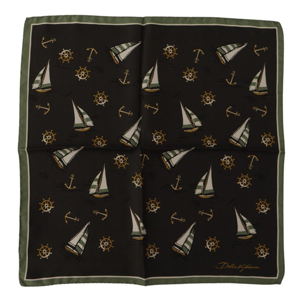 Elegant Multicolor Silk Men's Square Scarf Dolce & Gabbana