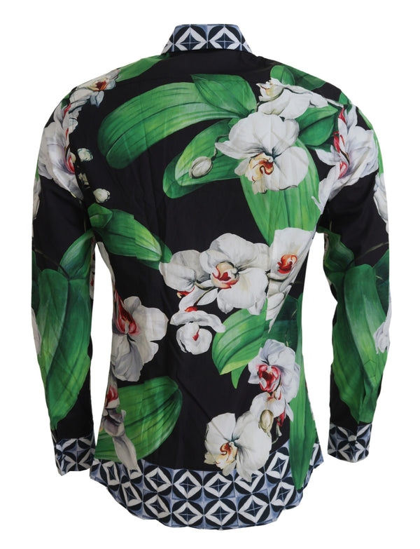 Floral Elegance Slim Fit Dress Shirt Dolce & Gabbana