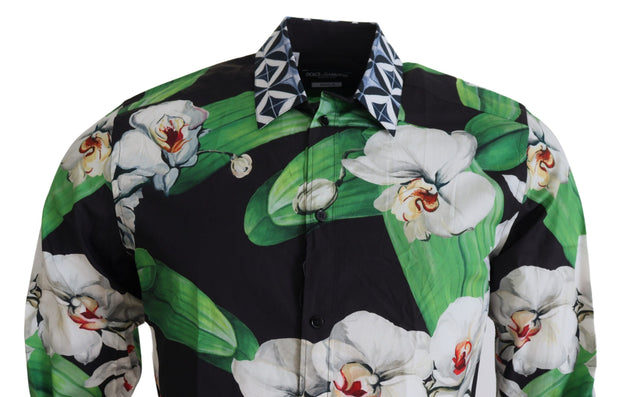 Floral Elegance Slim Fit Dress Shirt Dolce & Gabbana