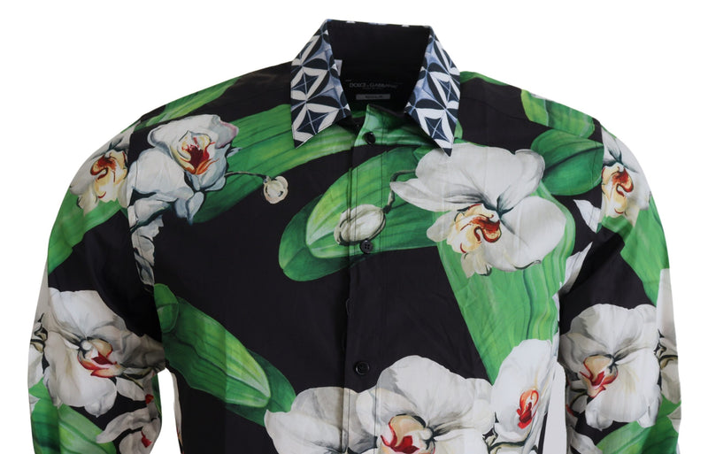 Floral Elegance Slim Fit Dress Shirt Dolce & Gabbana