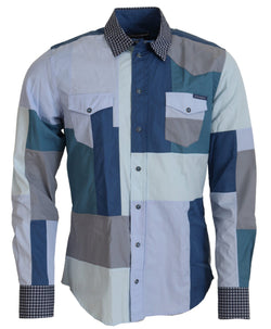 Elegant Multicolor Slim Fit Casual Shirt Dolce & Gabbana