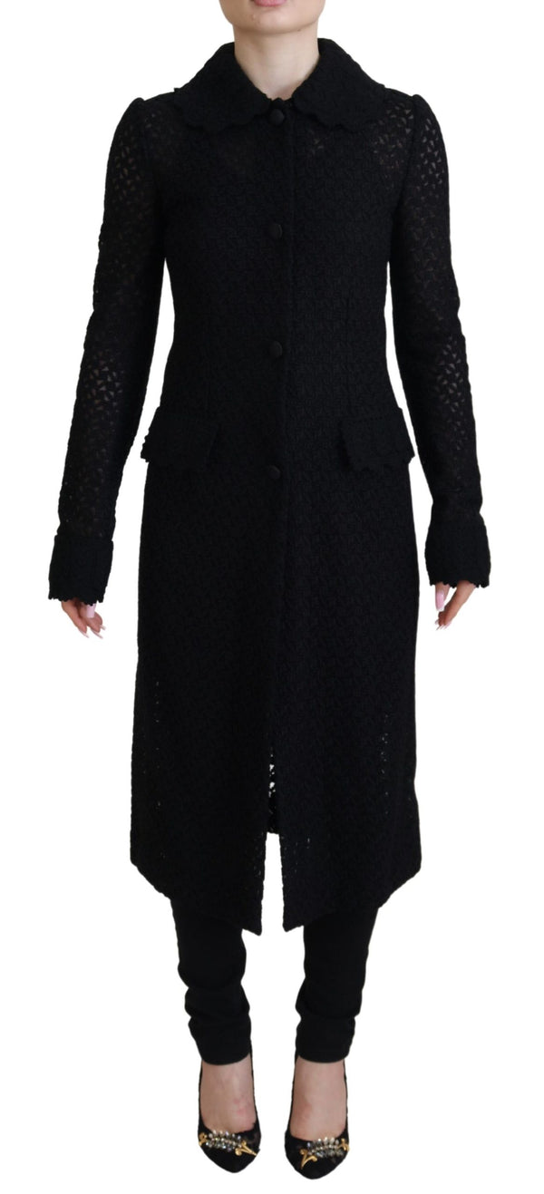 Classic Button Down Knitted Long Jacket Dolce & Gabbana