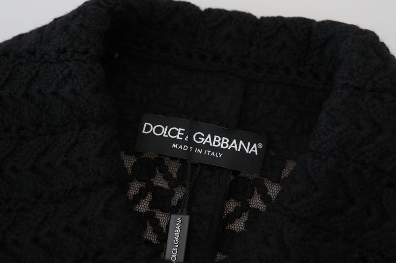 Classic Button Down Knitted Long Jacket Dolce & Gabbana