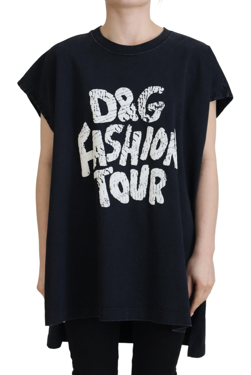 Elegant Cotton Round Neck Tee with Print Dolce & Gabbana