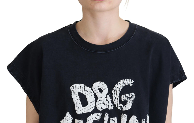 Elegant Cotton Round Neck Tee with Print Dolce & Gabbana