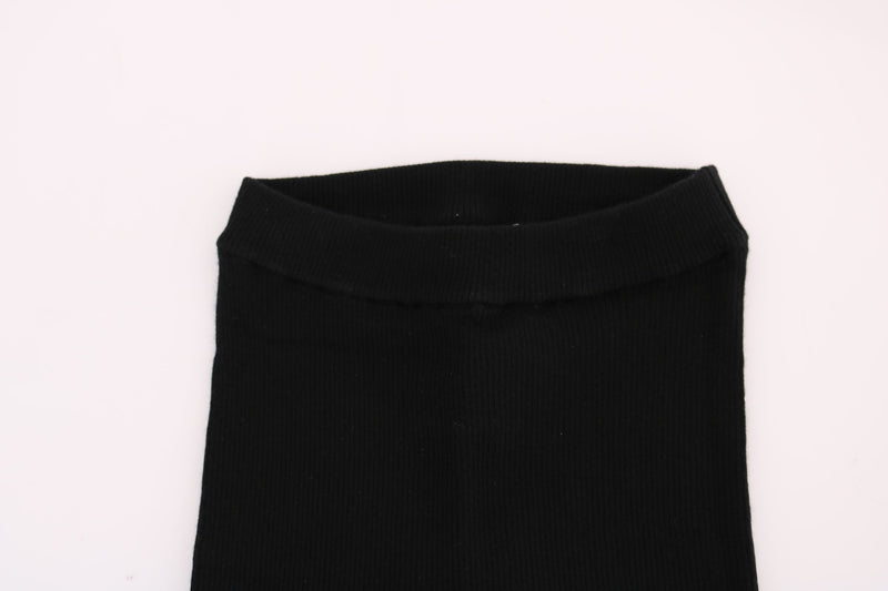 Elegant Black Cashmere Pants Dolce & Gabbana