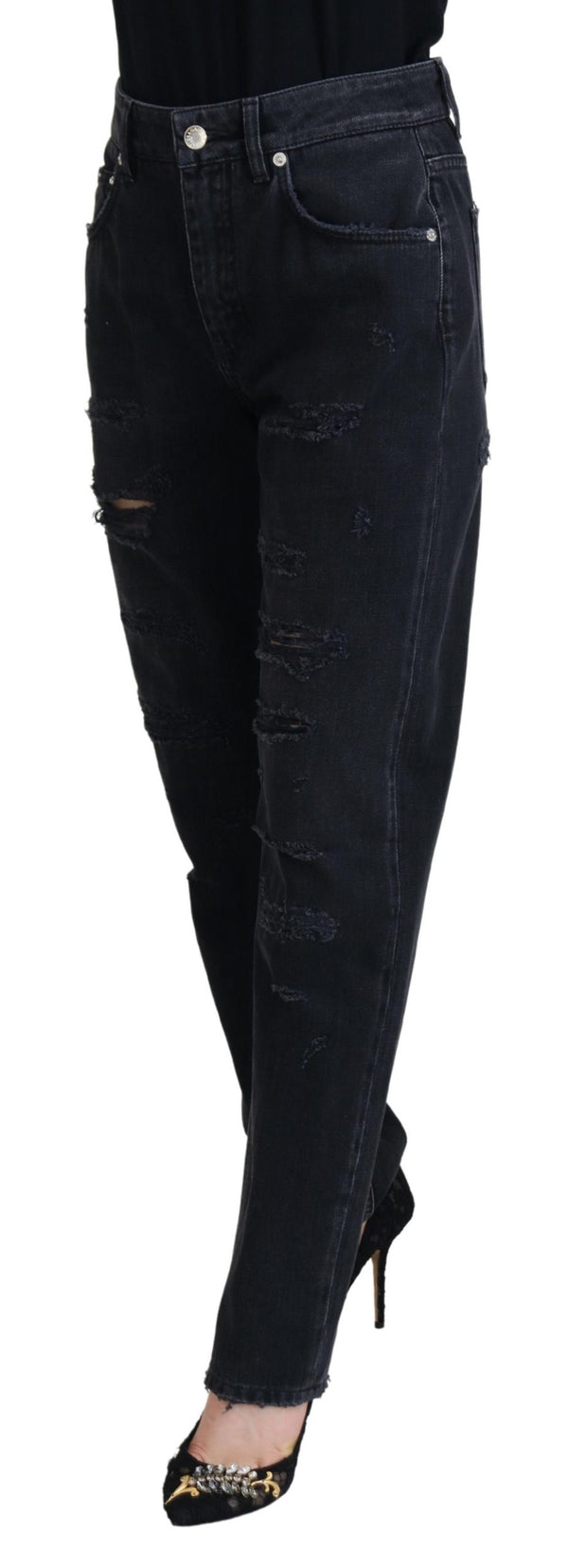 Chic Black Denim Pants - Elevate Your Wardrobe Dolce & Gabbana