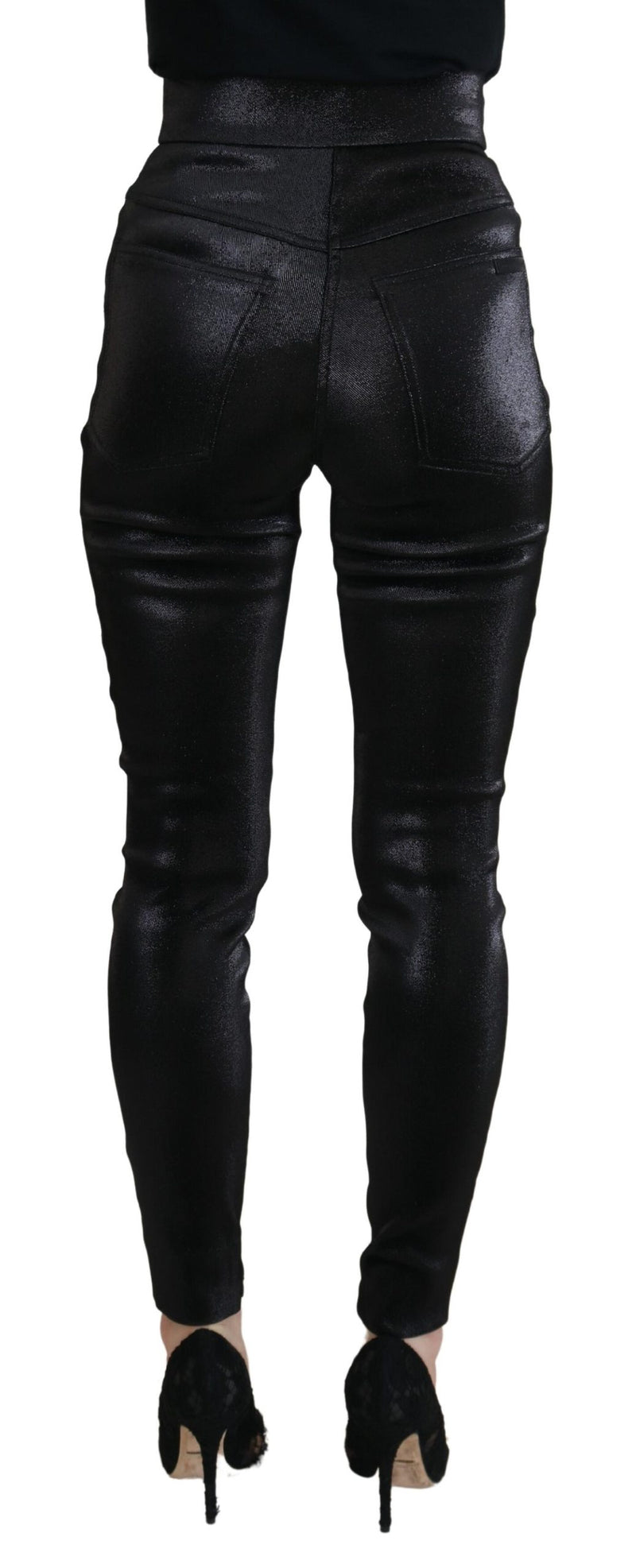 Elegant Black Denim Pants - Tailored Fit Dolce & Gabbana