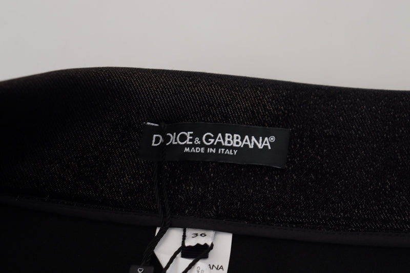 Elegant Black Denim Pants - Tailored Fit Dolce & Gabbana